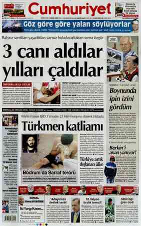 Cumhuriyet sayfa 1