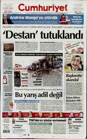 Cumhuriyet sayfa 1