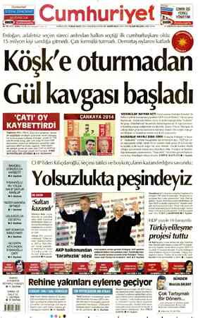 Cumhuriyet sayfa 1