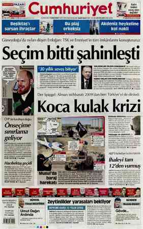 Cumhuriyet sayfa 1
