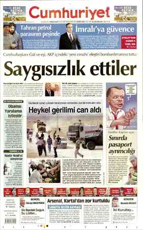 Cumhuriyet sayfa 1
