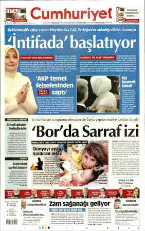Cumhuriyet sayfa 1