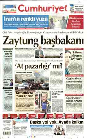Cumhuriyet sayfa 1