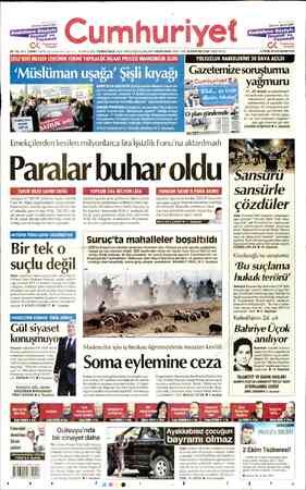 Cumhuriyet sayfa 1
