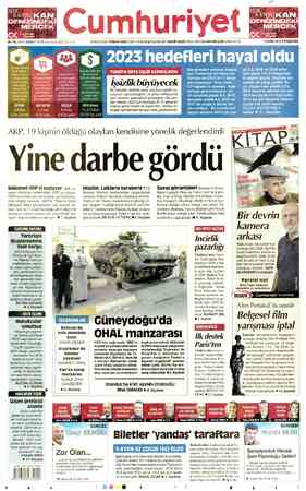 Cumhuriyet sayfa 1