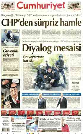 Cumhuriyet sayfa 1