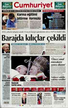 Cumhuriyet sayfa 1