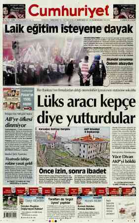 Cumhuriyet sayfa 1