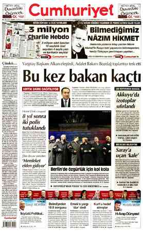 Cumhuriyet sayfa 1