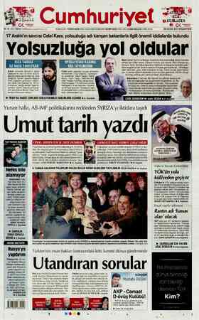 Cumhuriyet sayfa 1
