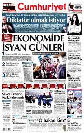 Cumhuriyet sayfa 1