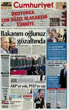 Cumhuriyet sayfa 1