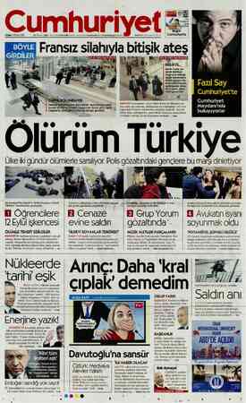 Cumhuriyet sayfa 1