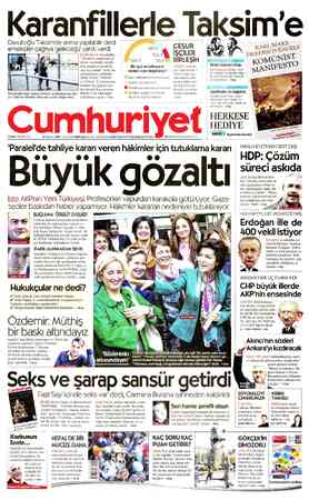 Cumhuriyet sayfa 1