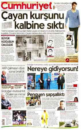 Cumhuriyet sayfa 1