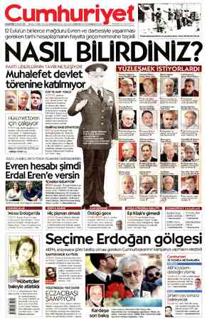 Cumhuriyet sayfa 1