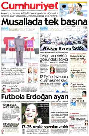Cumhuriyet sayfa 1