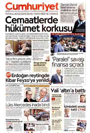 Cumhuriyet sayfa 1