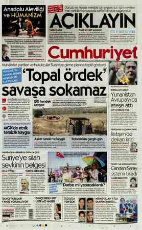 Cumhuriyet sayfa 1