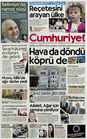 Cumhuriyet sayfa 1
