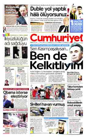 Cumhuriyet sayfa 1