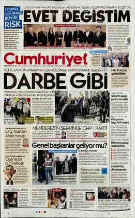 Cumhuriyet sayfa 1