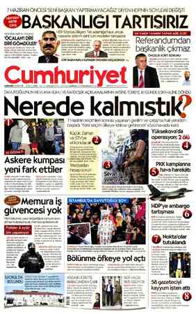 Cumhuriyet sayfa 1