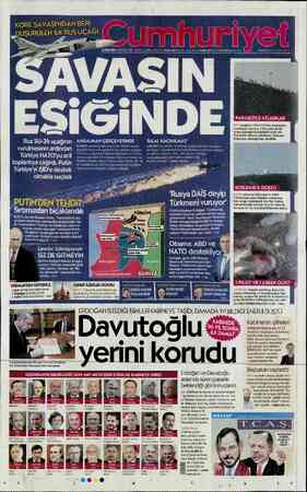 Cumhuriyet sayfa 1