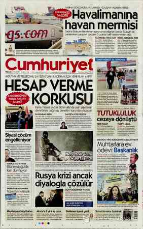 Cumhuriyet sayfa 1