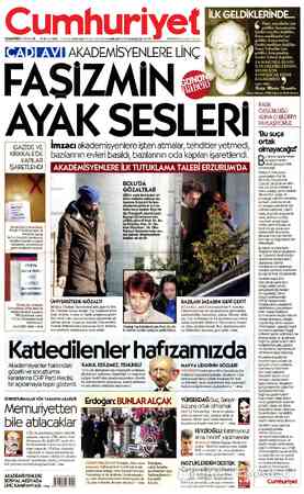 Cumhuriyet sayfa 1