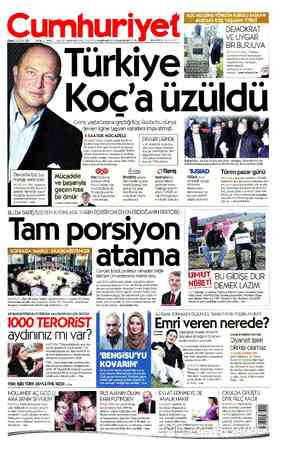  CUMA 22 OCAK 2016 ŞI. YIL SAYI: 32979 KURUCUSU YUNUS NADİ (192! BAŞYAZARLARI NADİR NADİ (9454991) İLHAN SELÇUK (1992-2010)