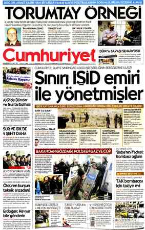 DOC. DR. AHMET KASI AN: TORUMTAY ÖRNEĞİ İç ve dış barışı tehdit altındaki Türkiye'de bedel ödenmesi gerektiğini belirten...