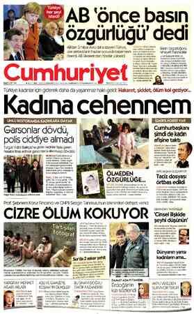 Cumhuriyet sayfa 1