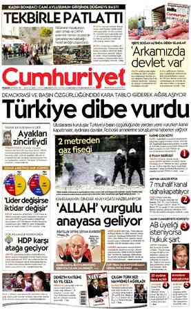 Cumhuriyet sayfa 1