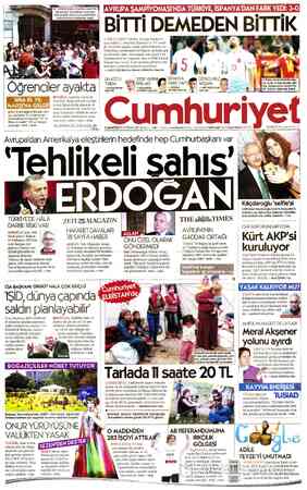 Cumhuriyet sayfa 1