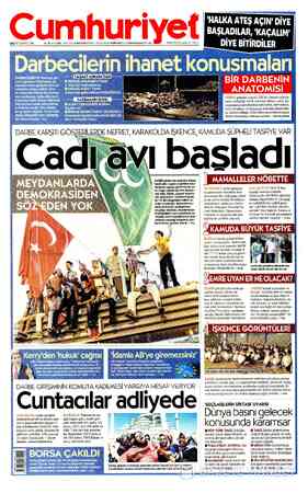 Cumhuriyet sayfa 1
