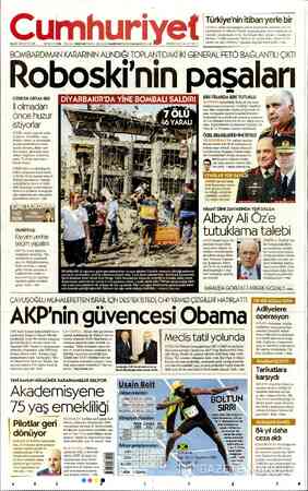 Cumhuriyet sayfa 1