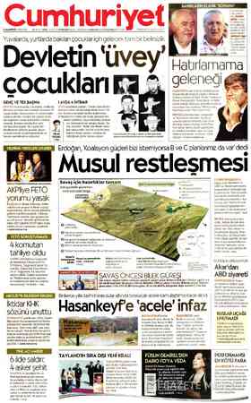 Cumhuriyet sayfa 1