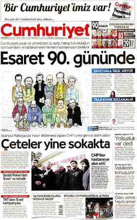Cumhuriyet sayfa 1