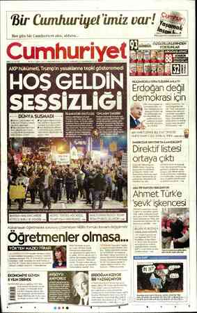 Cumhuriyet sayfa 1