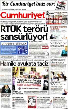 Cumhuriyet sayfa 1