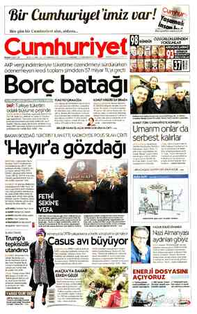 Cumhuriyet sayfa 1