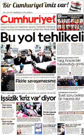 Cumhuriyet sayfa 1