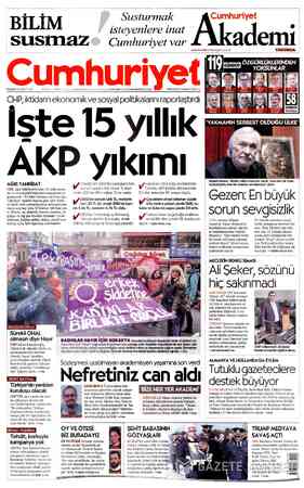 Cumhuriyet sayfa 1
