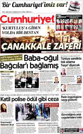 Cumhuriyet sayfa 1