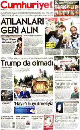 Cumhuriyet sayfa 1