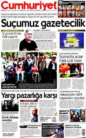  CUMARTESİ 13 MAYIS 2017 — 93.YILSAYI: 33456 KURUCUSU YUNUS NADİ (9244945) BAŞYAZARLARI NADİR NADİ (9454991) İLHAN SELCUK (992