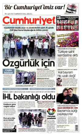 Cumhuriyet sayfa 1