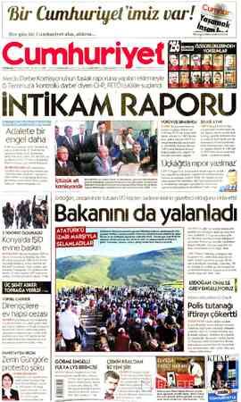 Cumhuriyet sayfa 1