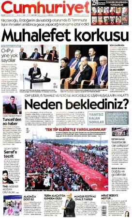 Cumhuriyet sayfa 1